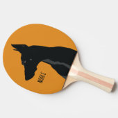 Noble Black Doberman Tischtennis Schläger (Seitenansicht)