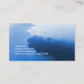 Noble blaue Schwimmen-Lehrer-Visitenkarte Visitenkarte (Rückseite)