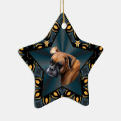 Noble Boxer Dog Star Ornament (Rechts)