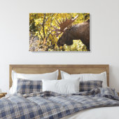 Noble Bull Moose Leinwanddruck (Insitu (Schlafzimmer))