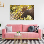 Noble Bull Moose Leinwanddruck (Insitu (Wohnzimmer))