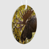 Noble Bull Moose Ornament (Vorderseite)