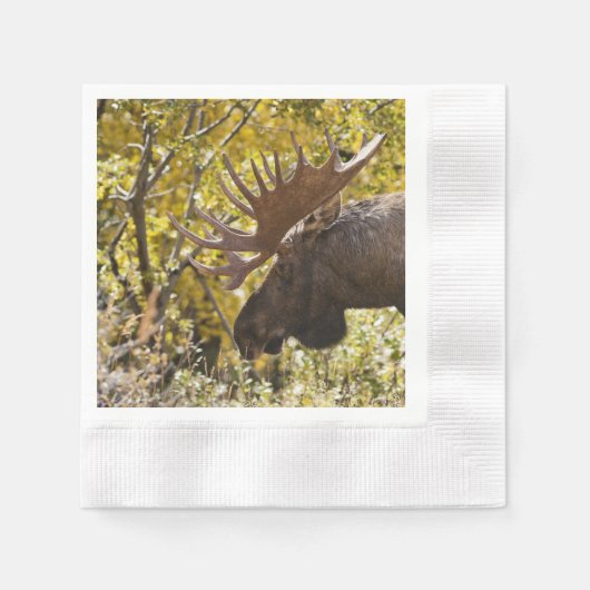 Noble Bull Moose Serviette (Vorderseite)
