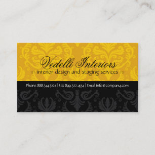 Noble Damast-Designer-Visitenkarte Visitenkarte