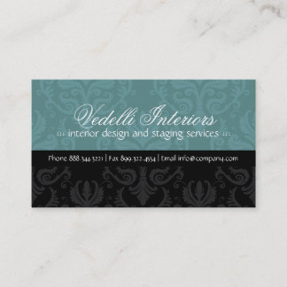 Noble Damast-Designer-Visitenkarte Visitenkarte