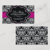 Noble Damast-Visitenkarte Visitenkarte (Vorne/Hinten)