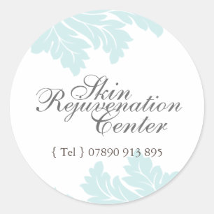 Noble dekorative Damast-Aufkleber Runder Aufkleber