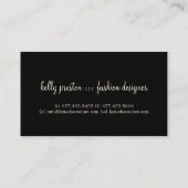 Noble Designer-Visitenkarte Visitenkarte (Rückseite)