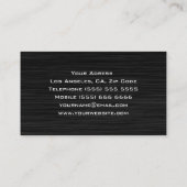 Noble DJ-Visitenkarte Visitenkarte (Rückseite)