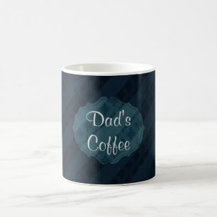 Noble dunkle Marine-kundenspezifische Kaffeetasse