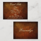 Noble echtes Leder-Designer-Visitenkarten Visitenkarte (Vorne/Hinten)
