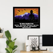 Noble Eightfold Path Buddha Poster (Heimbüro)