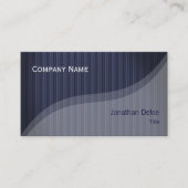 Noble elegante berufliche | blaue Streifen Visitenkarte (Vorderseite)