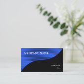 Noble elegante berufliche Geschäfts-Karte Visitenkarte (Stehend Vorderseite)