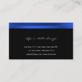 Noble elegante berufliche Geschäfts-Karte Visitenkarte (Rückseite)