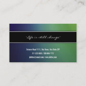 Noble elegante berufliche Geschäfts-Karte Visitenkarte (Rückseite)