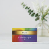 Noble elegante berufliche Geschäfts-Karte Visitenkarte (Stehend Vorderseite)