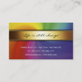 Noble elegante berufliche Geschäfts-Karte Visitenkarte (Rückseite)