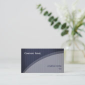 Noble elegante berufliche Geschäfts-Karte Visitenkarte (Stehend Vorderseite)