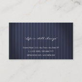 Noble elegante berufliche Geschäfts-Karte Visitenkarte (Rückseite)