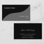 Noble elegante berufliche Geschäfts-Karte Visitenkarte (Vorne/Hinten)