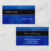 Noble elegante berufliche Geschäfts-Karte Visitenkarte (Vorne/Hinten)