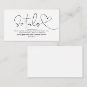 Noble Eleganz-Website führt Einschließungs-Karte Begleitkarte (Vorne/Hinten)