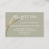 Noble Eleganz zwei in einer Visitenkarte (Rückseite)