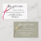 Noble Eleganz zwei in einer Visitenkarte (Vorne/Hinten)