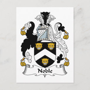 Noble-Familienwappen Postkarte
