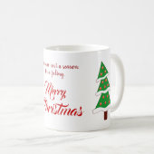 Noble Frohe Weihnachten für dich! Kaffeetasse (VorderseiteRechts)