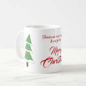 Noble Frohe Weihnachten für dich! Kaffeetasse (Vorderseite Links)