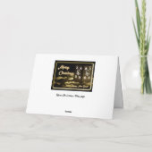 Noble Frohe Weihnachten mit funkelnden Lichtern! K Karte (Rückseite)