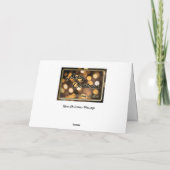 Noble Frohe Weihnachten mit funkelnden Lichtern! Karte (Rückseite)