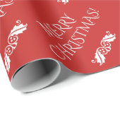 Noble "FROHE WEIHNACHTEN!" Packpapier (Rolleneckpunkt)