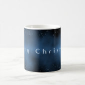 Noble Frohe Weihnachtsschneeflocken Glitzern Kaffeetasse (Mittel)