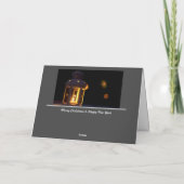 Noble Fröhliche Weihnachten mit glänzender Adventk Karte (Rückseite)