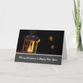 Noble Fröhliche Weihnachten mit glänzender Adventk Karte (Vorderseite)