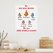 Noble Gases Poster (Küche)