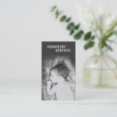 Noble Geburtshilfe hält Visitenkarte instand (Stehend Vorderseite)