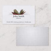 Noble geöffnete Buch-Bibliothekar-Visitenkarte Visitenkarte (Vorne/Hinten)