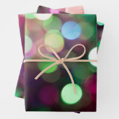 Noble glitzernde Bokelleuchten! Geschenkpapier Set (Beispiel)