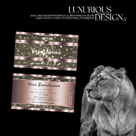 Noble Gold Glitzer Sparkasse Rose Golden Tor Visitenkarte