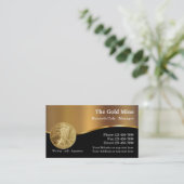 Noble Goldverkaufs-Verteilung Visitenkarte (Stehend Vorderseite)