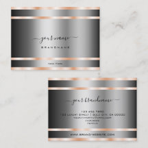 Noble Graphite Silver Schimmery Rose Golden Lines