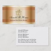 Noble Grundstücksmakler-Visitenkarten Visitenkarte (Vorne/Hinten)