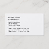 Noble Grundstücksmakler-Visitenkarten Visitenkarte (Rückseite)