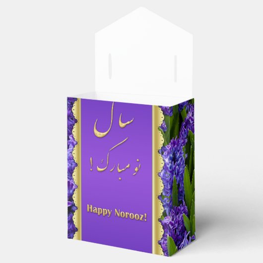 Noble Happy Norooz Hyacinths - Gefälligkeitsbox Ze Geschenkschachtel (Geöffnet)