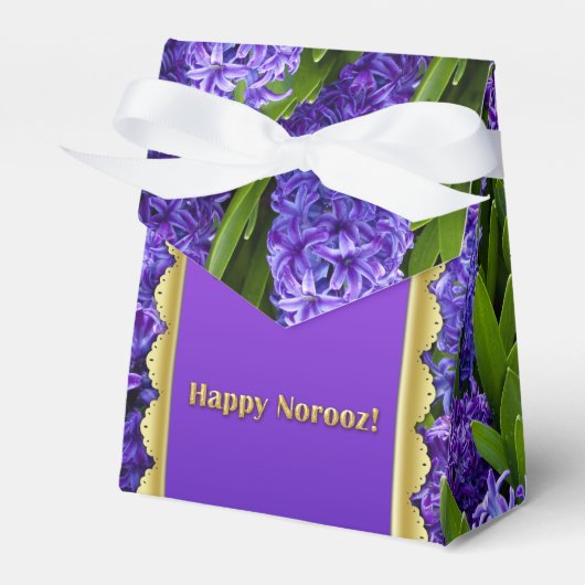 Noble Happy Norooz Hyacinths - Gefälligkeitsbox Ze Geschenkschachtel (Vorderseite)