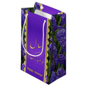 Noble Happy Norooz Hyacinths - Kleine Geschenktasc Geschenktüte